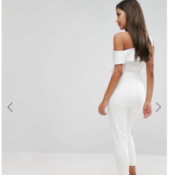 Lavish Alice Asymmetric shoulder twist jumpsuit - Picture 4 of 6